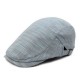 Men Women Cotton Retro Plaid Beret Hat Casual Adjustable Newsboy Cabbie Caps