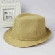 Men Women Cotton Wide Brim Panama Fedora Hats Jazz Caps Top Beach Visor Hat