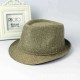 Men Women Cotton Wide Brim Panama Fedora Hats Jazz Caps Top Beach Visor Hat