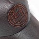 Men Women Earmuffs Artificial Leather Badge Baseball Cap Outdoor Adjustable Dad Peaked Hat