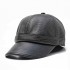 Men Women Earmuffs Artificial Leather Baseball Cap Outdoor Adjustable  Dad Peaked Hat