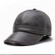 Men Women Earmuffs Artificial Leather Baseball Cap Outdoor Adjustable  Dad Peaked Hat