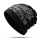 Men Women Earmuffs Letter Beanie Hat Winter Warm Outdoor Ski Double Layers Skull Caps