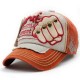 Men Women Fist Letter Embroidery Baseball Hat Fashion Rivet Peaked Cap