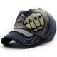 Men Women Fist Letter Embroidery Baseball Hat Fashion Rivet Peaked Cap