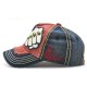 Men Women Fist Letter Embroidery Baseball Hat Fashion Rivet Peaked Cap