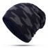 Men Women Fleece Liner Knitted Hat Leopard Pattern Knit Cap