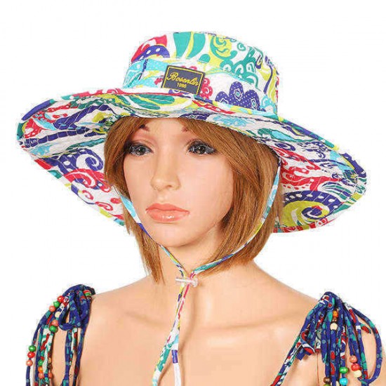 Men Women Foldable Camouflage Fisherman Hat Summer Wide Brim Couple Outdoor Fishing Visor Cap