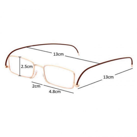 Men Women Full frame Metal Legs Thin Firm Fashion Comfortable Reading Glasses