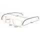 Men Women Full frame Metal Legs Thin Firm Fashion Comfortable Reading Glasses