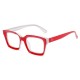 Men Women HD Anti-Fatigue Square Frame Reading Glasses Casual Presbyopic Glasses