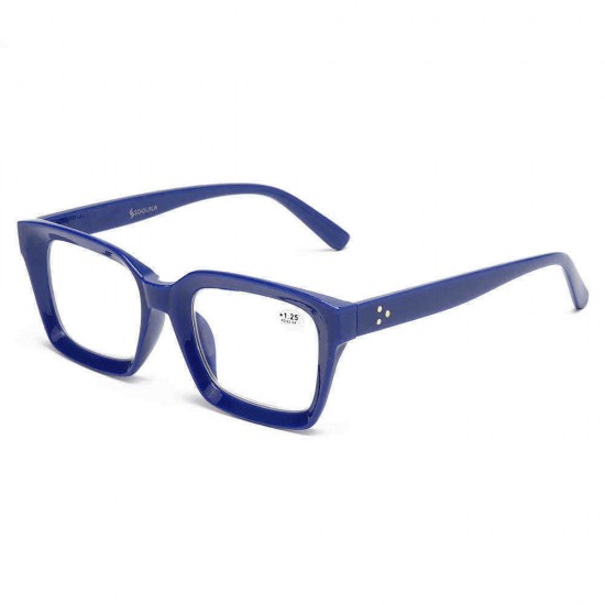 Men Women HD Anti-Fatigue Square Frame Reading Glasses Casual Presbyopic Glasses