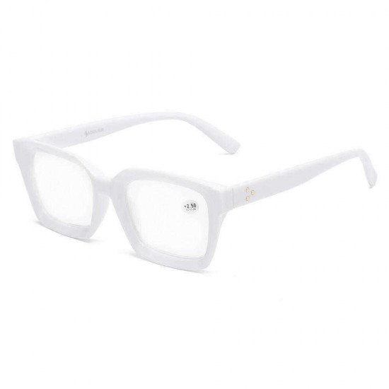 Men Women HD Anti-Fatigue Square Frame Reading Glasses Casual Presbyopic Glasses