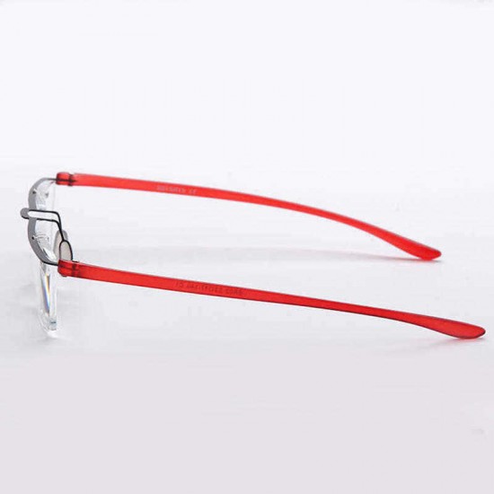 Men Women HD Frameless Reading Glasses Sleek Minimalist Resin Presbyopic Glasses