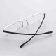 Men Women HD Frameless Reading Glasses Sleek Minimalist Resin Presbyopic Glasses