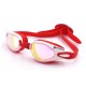 Men Women HD Waterproof Anti-fog Electroplating Swimming Goggles Silicone Anti-UV Glasses with Case