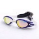 Men Women HD Waterproof Anti-fog Electroplating Swimming Goggles Silicone Anti-UV Glasses with Case