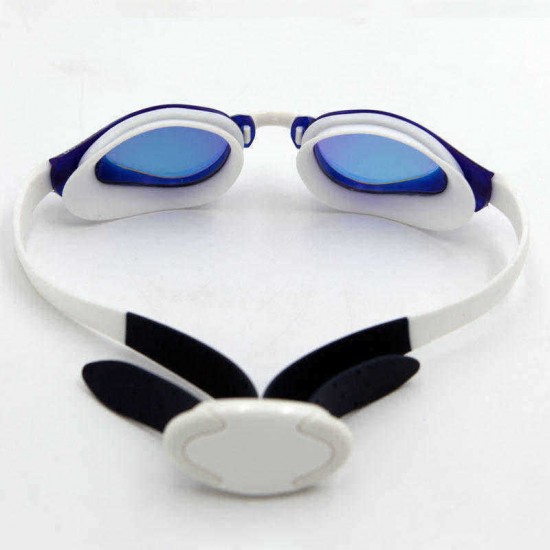 Men Women HD Waterproof Anti-fog Electroplating Swimming Goggles Silicone Anti-UV Glasses with Case