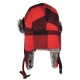 Men Women Jacquard Plaid Warm Trapper Hat Outdoor Sport Skiing Riding Ear Flaps Protective Fashion Cap