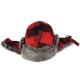 Men Women Jacquard Plaid Warm Trapper Hat Outdoor Sport Skiing Riding Ear Flaps Protective Fashion Cap