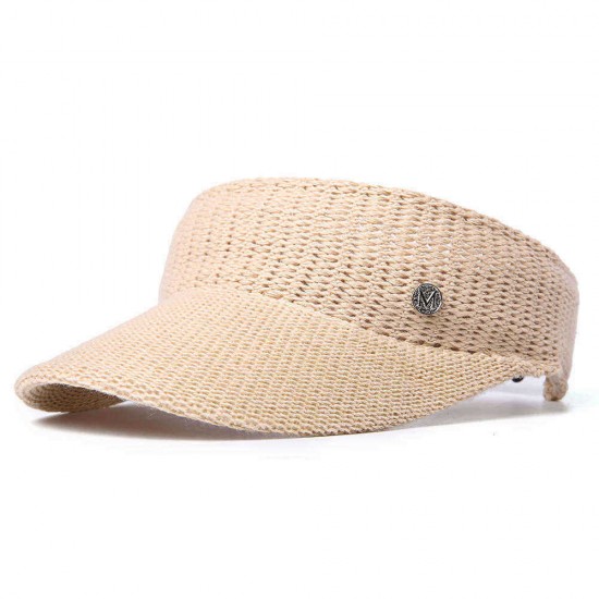 Men Women Knit Sunshade Baseball Cap Outdoor Sports Casual Empty Top Peaked Hat