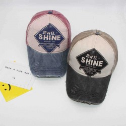 Men Women Letter Pattern Caps Washable Worn Baseball Caps Breathable Cotton Sun Hat