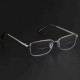 Men Women Metal Lightweight Bifocal Reading Glasses Half-Frame Round Computer Glasses