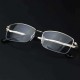 Men Women Metal Lightweight Bifocal Reading Glasses Half-Frame Round Computer Glasses