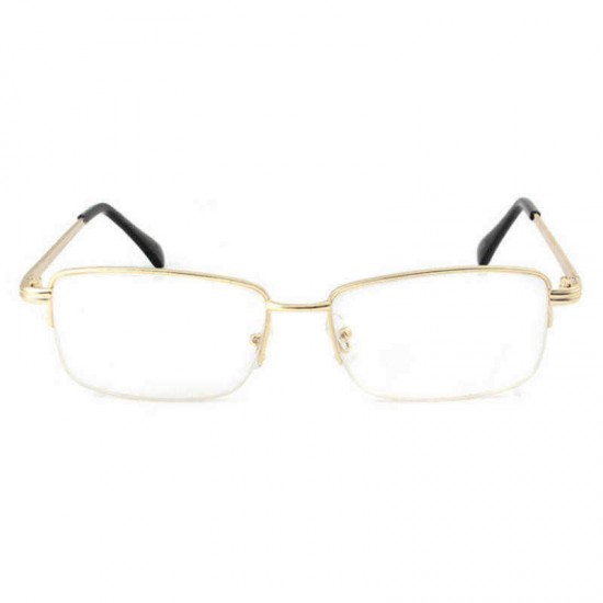 Men Women Metal Lightweight Bifocal Reading Glasses Half-Frame Round Computer Glasses