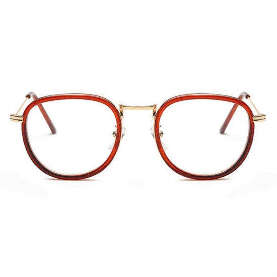 Men Women Metal Round Retro Glasses Ultra Light Frame Reading Glasses Frame