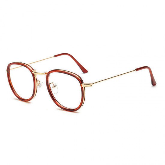 Men Women Metal Round Retro Glasses Ultra Light Frame Reading Glasses Frame