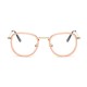 Men Women Metal Round Retro Glasses Ultra Light Frame Reading Glasses Frame