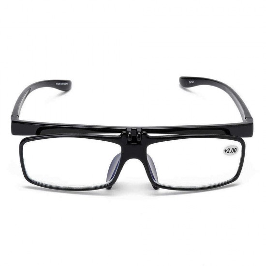 Men Women Multipurpose Clamshell Flip-up High-end Reading Glasses HD Anti-UV Presbyopia Glasses