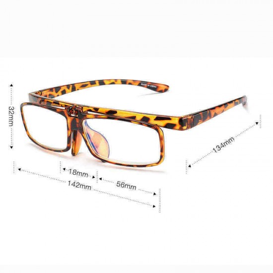 Men Women Multipurpose Clamshell Flip-up High-end Reading Glasses HD Anti-UV Presbyopia Glasses