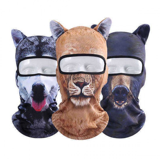 Men Women Outdoor 3D Animal Balaclava Hat Cycling Bicycle Ski Full Face Mask