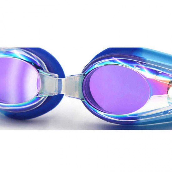 Men Women Outdoor Casual Electroplating Swimming Goggles Anti-fog Silicone Goggles