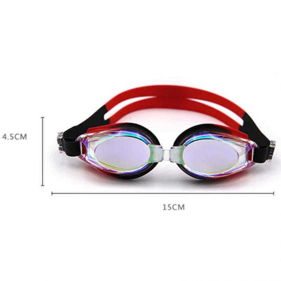 Men Women Outdoor Casual Electroplating Swimming Goggles Anti-fog Silicone Goggles