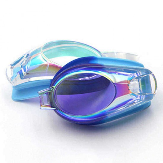 Men Women Outdoor Casual Electroplating Swimming Goggles Anti-fog Silicone Goggles