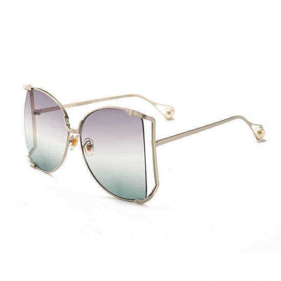 Men Women Outdoor Casual Metal Trim Marine Sunglasses Pearl Sunglasses