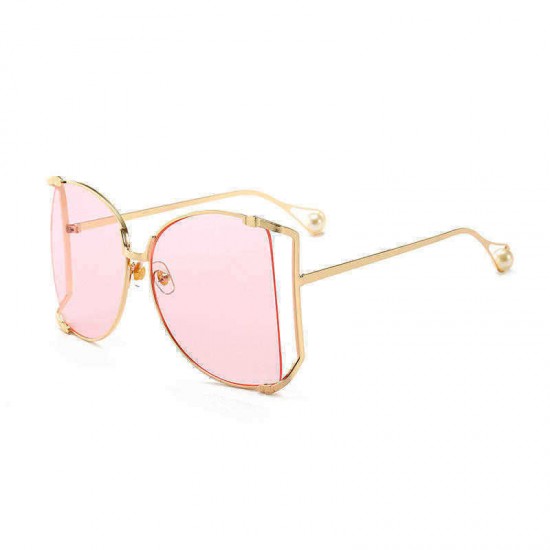 Men Women Outdoor Casual Metal Trim Marine Sunglasses Pearl Sunglasses