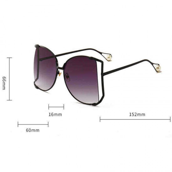 Men Women Outdoor Casual Metal Trim Marine Sunglasses Pearl Sunglasses