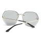 Men Women Outdoor Casual Ocean Piece Sunglasses Cut Edge Frameless Metal Sunglasses