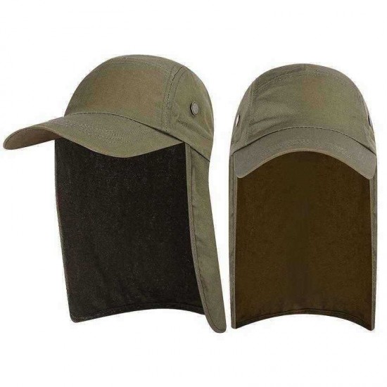 Men Women Outdoor Sun Protection Soldier Military Cape Cap Fisherman Fishing Mountaineering Sport Hat