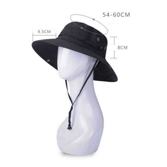 Men Women Outdoor UV-Proof Jungle Gardening Sun Hat Leisure Cowboy Fishing Sunshade Fisherman Hat