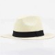 Men Women Panama Straw Hat Classic Western Beach Sun Wide Brim Bucket Caps