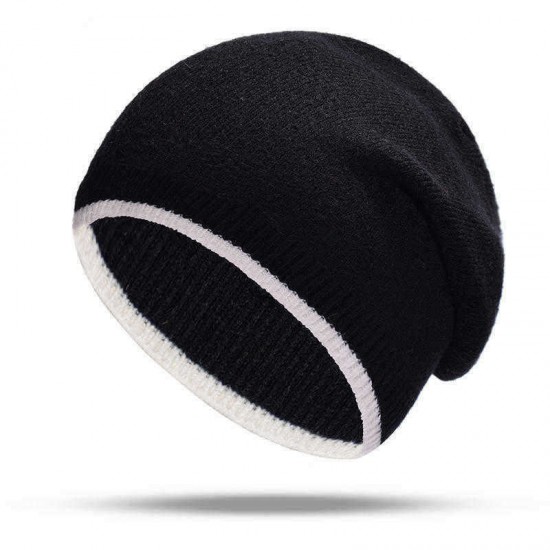 Men Women Plus Size Winter Warm Earmuffs Knit Hat Casual Thicken Skull Caps Beanie