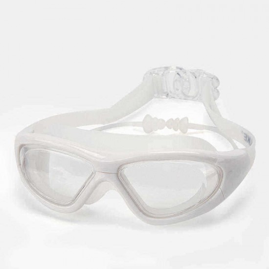 Men Women Polycarbonate HD Transparent Waterproof Anti-Fog Swimming Goggles Reading Glasses