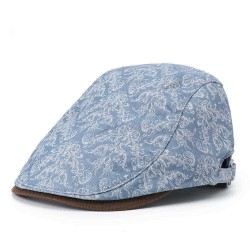 Men Women Print Retro Beret Caps Duck Hat Sunshade Casual Outdoors Peaked Forward Cap