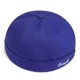 Men Women Retro Letter Embroidery Brimless Hats Breathable Cotton Sailor Cap