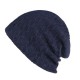 Men Women Slouchy Plus Velvet Bonnet Outdoor Winter Earmuffs Ski Knit Hat Beanie